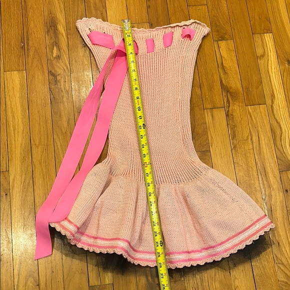 Vintage Betsey Johnson Pink Knit Dress - Picture 8 of 9